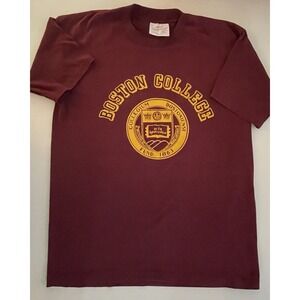 Boston College Vintage Healthknit Pro Weight T Shirt Mens L 42-44 USA 80s